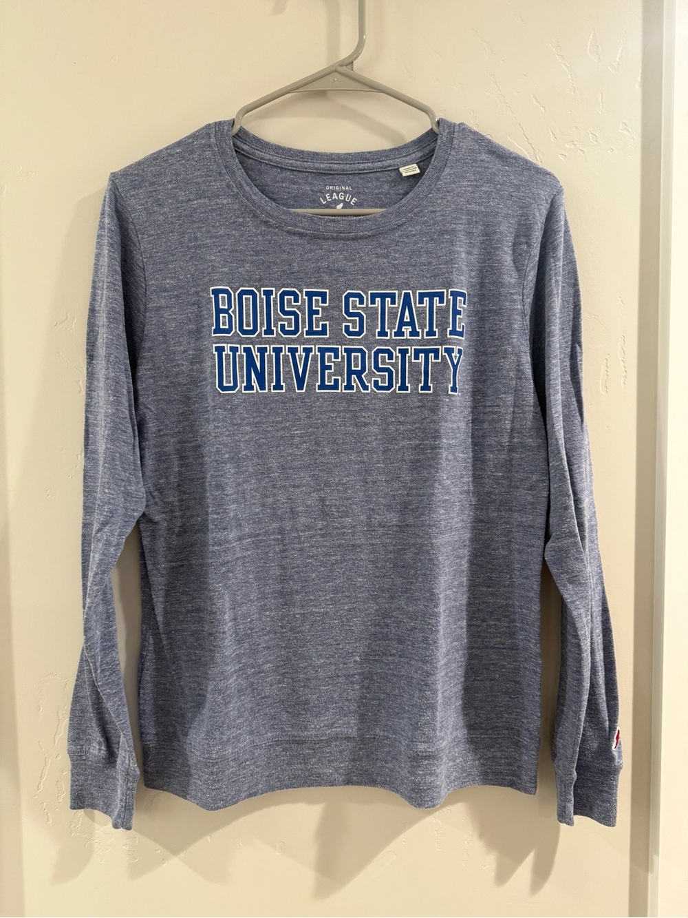 League Boise State University Blue Long-Sleeve Women's Sweater